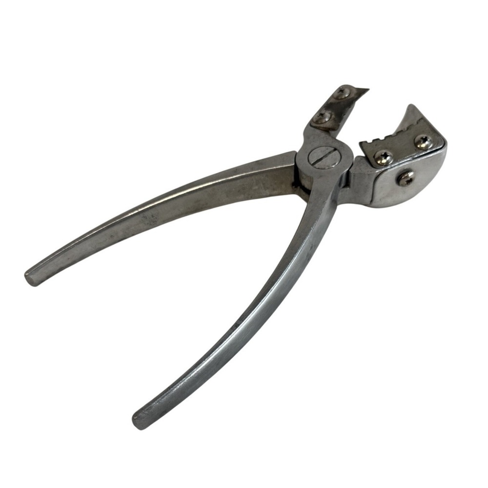 Vintage YORK‎ style aluminum nut Cracker sheller with fixed shield 7.25"